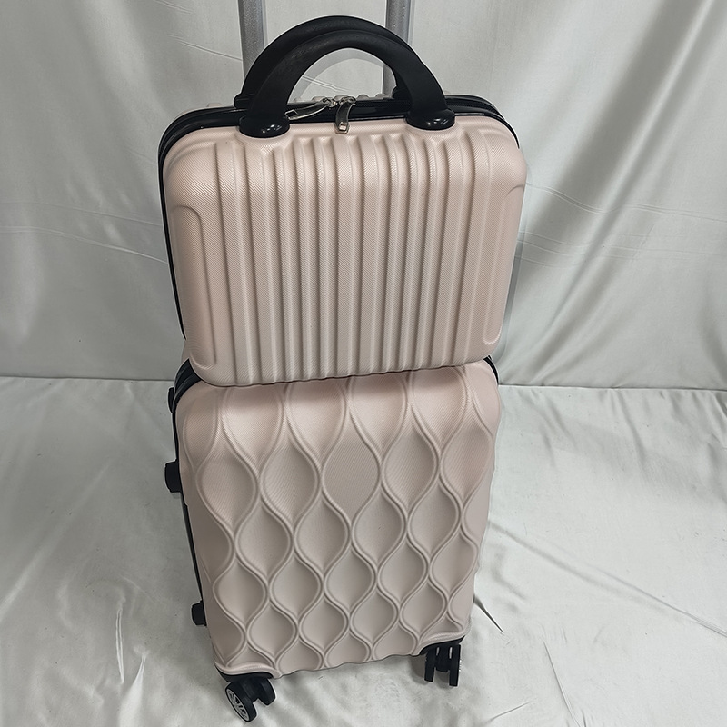 20-inch zippered suitcase, large capacity carry-on suitcase, 14-inch small suitcase, combination lock suitcase, travel suitcase