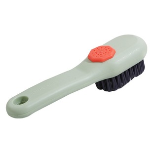 Multifunctional push-type liquid shoe brush laundry brush long handle household shoe brush soft fur plastic cleaning brush wholesale