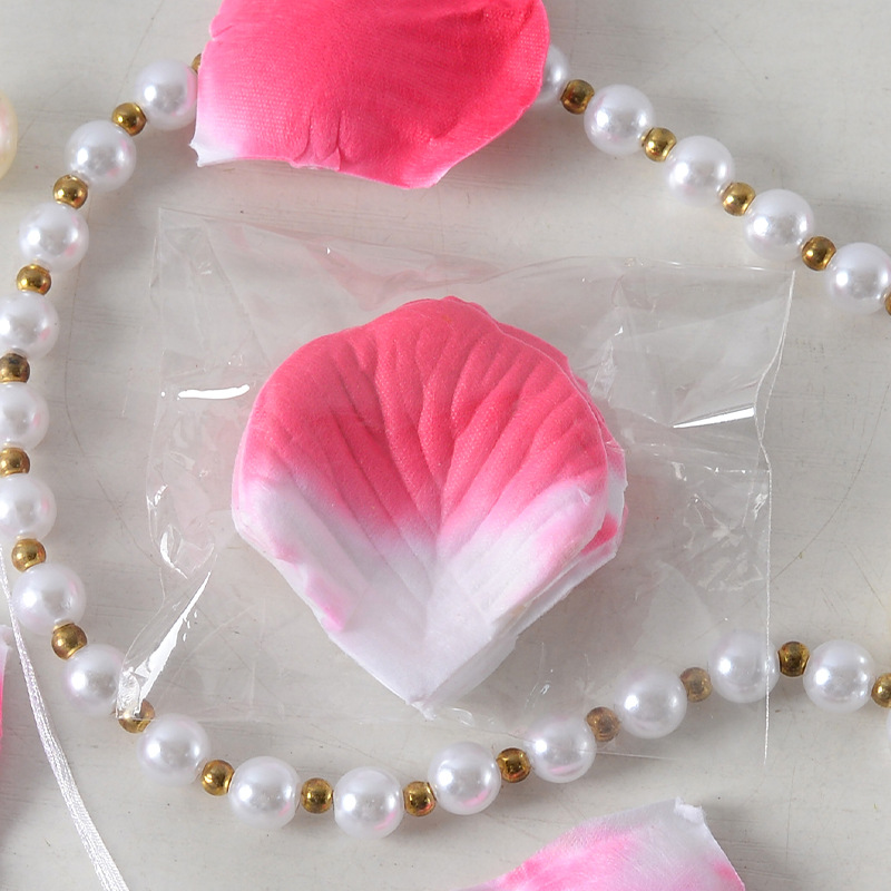 Simulación de pétalos de rosas dulces 100 piezas de tela no tejida propuesta de matrimonio de la atmósfera de cumpleaños esparcida a mano