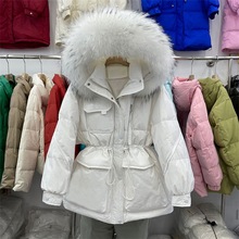 小众韩版派克短款羽绒服女2023冬季新爆款收腰小个子白鸭绒