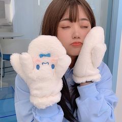 玉桂犬手袋かわいいアニメins高颜値学生冬に乗って保温とベルベットの全包連指