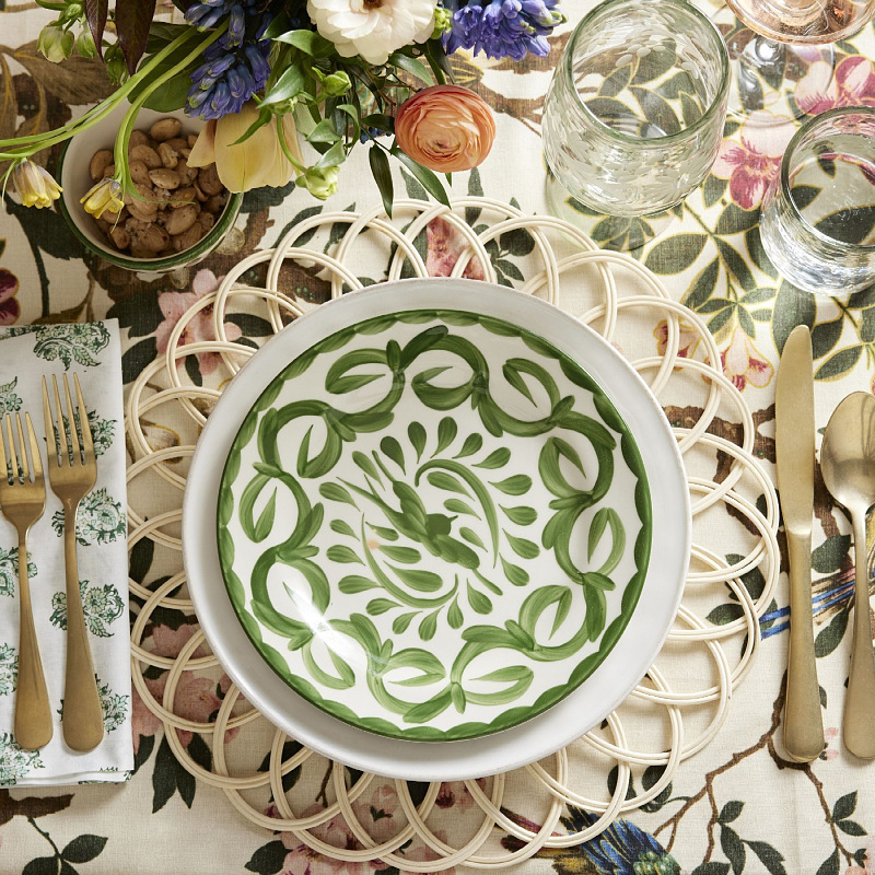 Suministro directo de fábrica al por mayor mantel tejido de ratán tapete de aislamiento antideslizante estilo pastoral decoración de bodas tapete de mesa posavasos