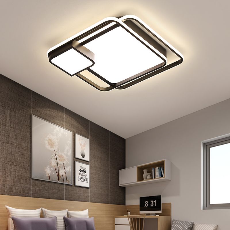 Lámparas modernas domésticas nórdicas lámparas de dormitorio principal lámparas de montaje simples lámparas de techo superbrillante nueva atmósfera ideas de dormitorio