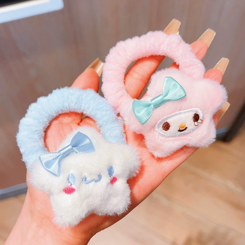 Sanrio, плюшевая кукла в стиле demi-season, милая верёвка для волос, аксессуар для волос