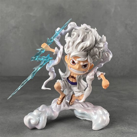 One Piece Handmade SD Nika Luffy Q Luffy Solon Net Red Fruit Awakening Model Ornaments Statue