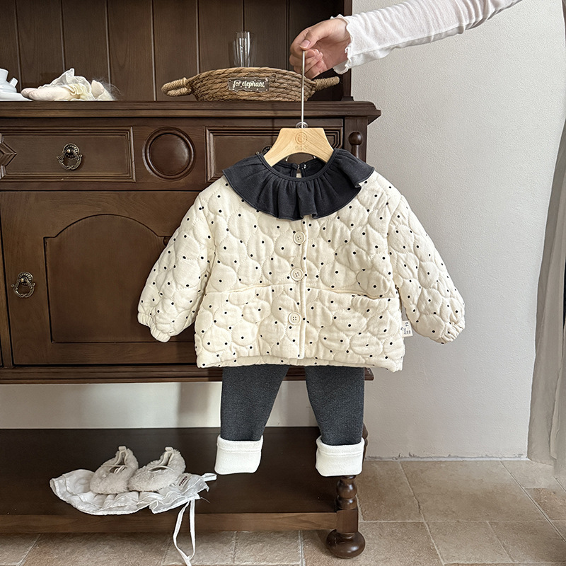 婴儿衣服秋冬季女宝宝深秋套装新款加厚一岁冬款婴幼儿洋气三件套|undefined