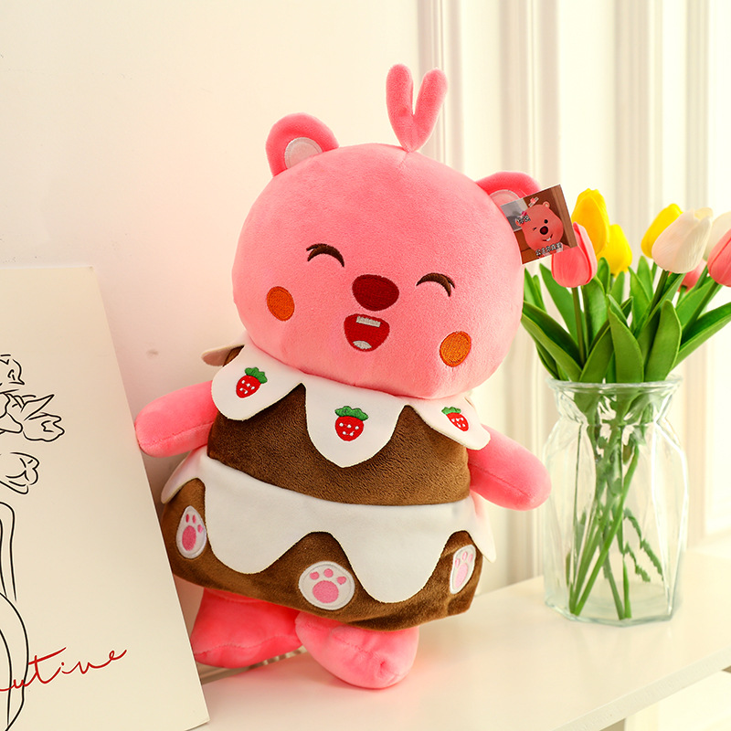 Popular en línea popular cross-dressing lindo Beaver Ruby loopy pargo asado muñeca de peluche de juguete ventas directas de la fábrica