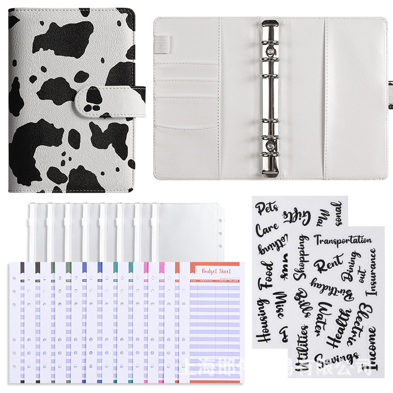 [기본 선물팩] - 레오파드 화이트 (저가 카드 12장 + 지퍼백 8장 + 워드 스티커 2장)