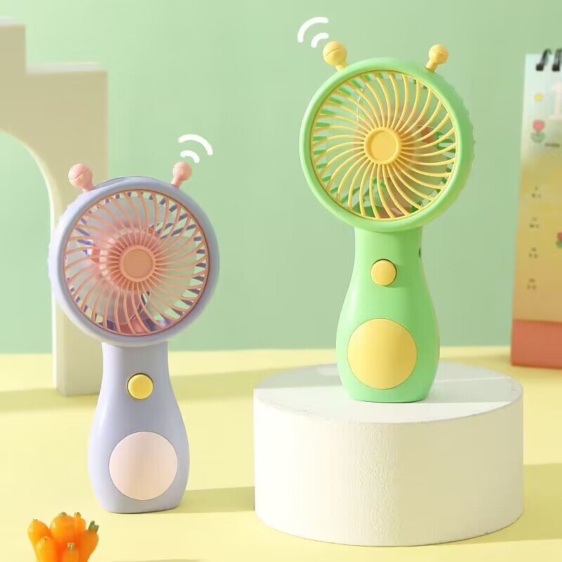 かわいいカタツムリ手持ち小型ファンミニ学生usb充電ファン屋外ポケット小型プレゼントアニメ|undefined