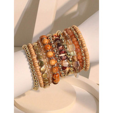 F 67777 Retro broken silver beaded bracelet ����������������