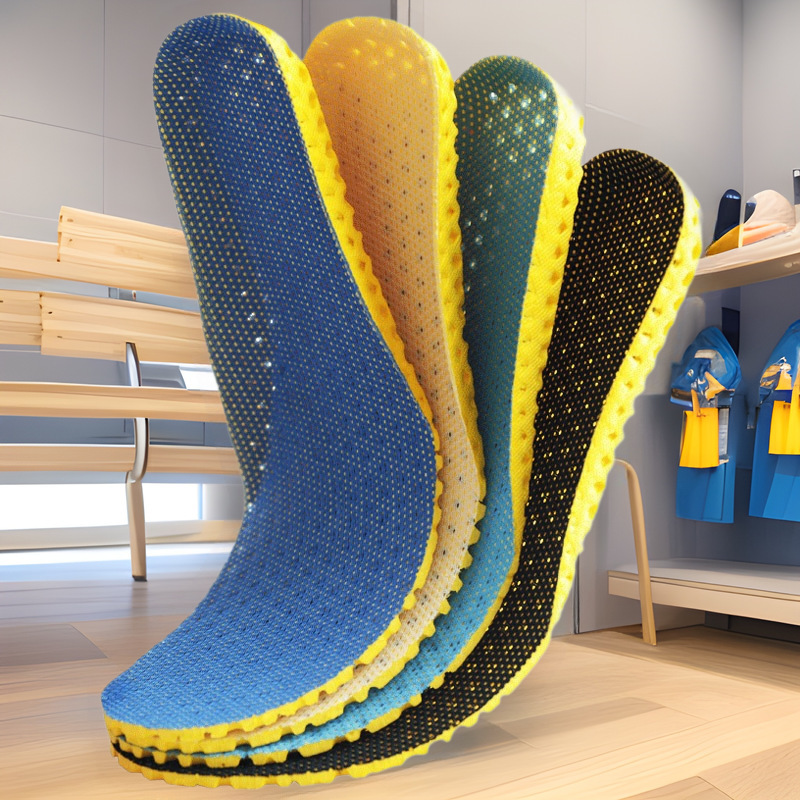 Manufacturer Wholesale Sports Insoles for Military Training for Men and Women, Sweat-Absorbent, Deodorant, Breathable, Thickened, High-Elastic, Shock-Absorbing Basketball Insoles for Summer