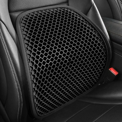 Car Lumbar Support Summer Honeycomb Waist support - black