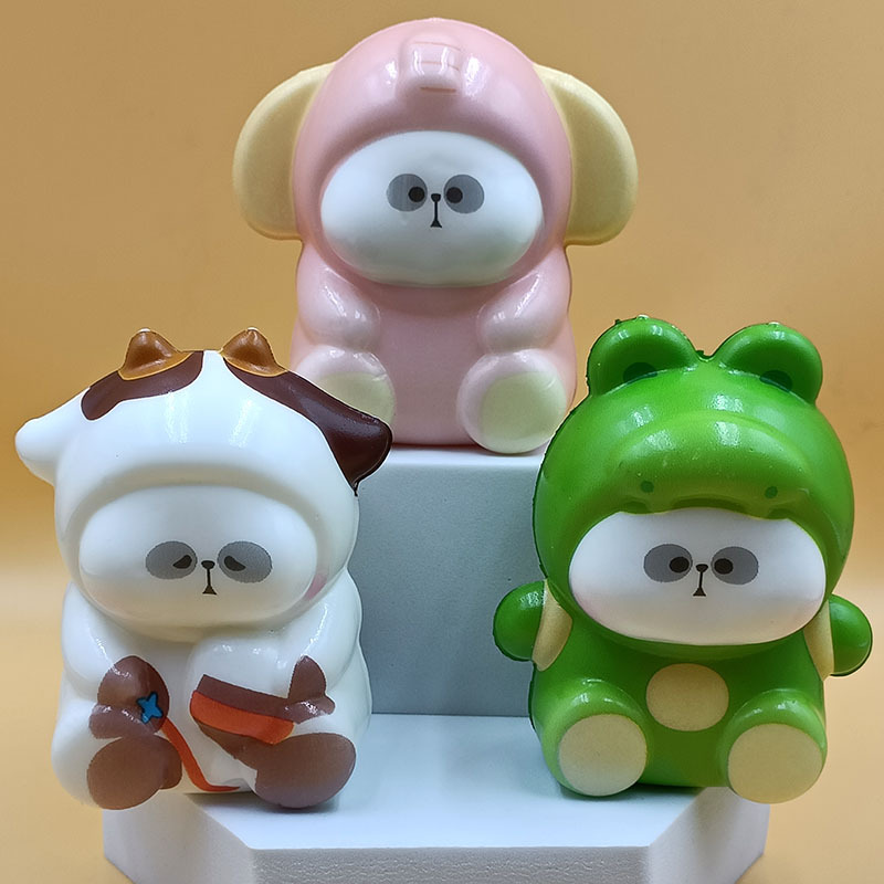 귀여운 곰 시리즈 메쉬 가방 혼합 머리