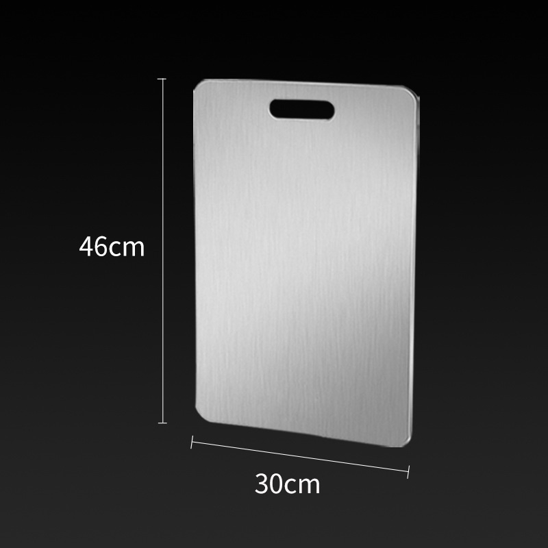 Tablero de cortar de acero inoxidable Tablero de cortar cuadrado chino Tablero de cortar de doble cara multifuncional de cocina Tablero de cortar doméstico grueso al por mayor