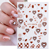 Nail stickers, fake nails, adhesive face blush for nails, suitable for import, new collection, 3D