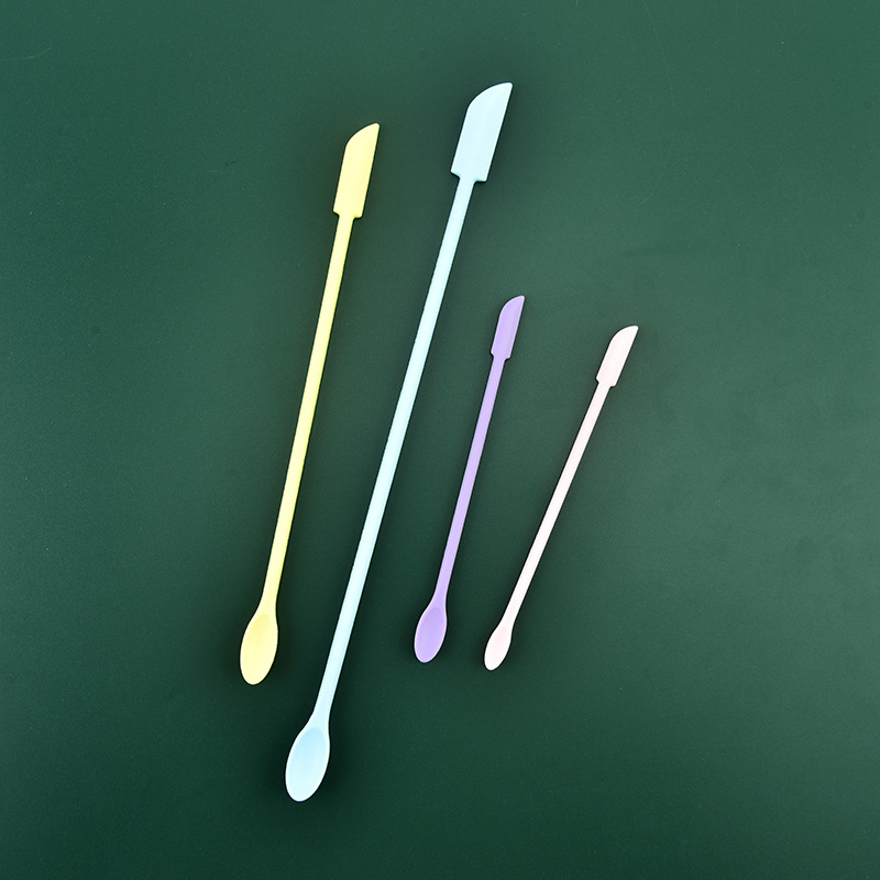 Nuevos cosméticos primicia productos de cuidado de la piel mini silicona de doble cabeza pequeña punta raspador mantequilla mermelada raspador conjunto de 3 piezas