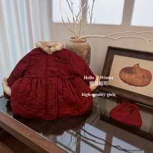 2025棉服棉衣新款小童加厚国风儿童洋气保暖宝宝拜年冬季外套冬装
