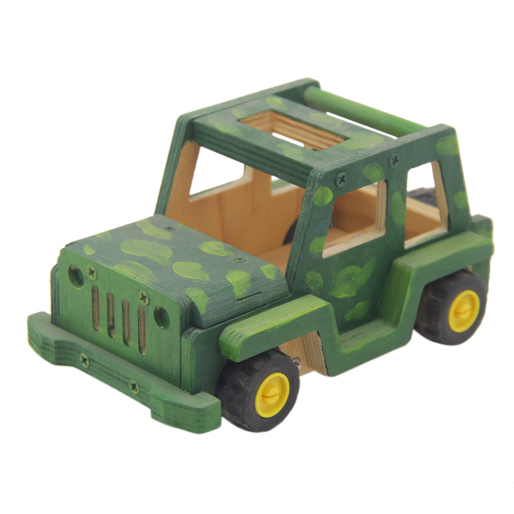Wooden toy car