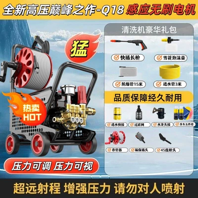 Use, High-Power Cleaning Brush Car Washer – Car washing machine - 15m-explosion-proof-pipe-long-gun-foam-pot-18-max