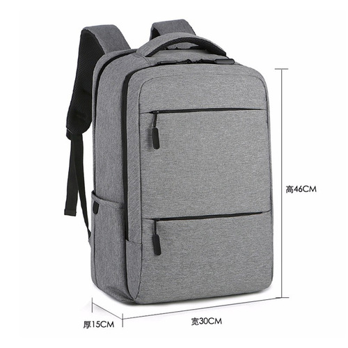 New Double Shoulder Bag for Men, Business Laptop Bag, Simple and Large Capacity Travel Backpack, Leisure Waterproof Backpack with USB