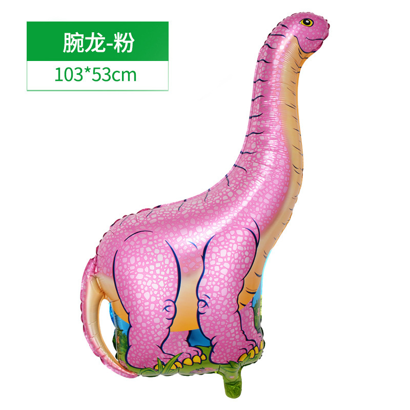 Globos de aluminio con diseño de animales de dibujos animados con temática de dinosaurios para decoraciones de fiestas de cumpleaños infantiles image 7