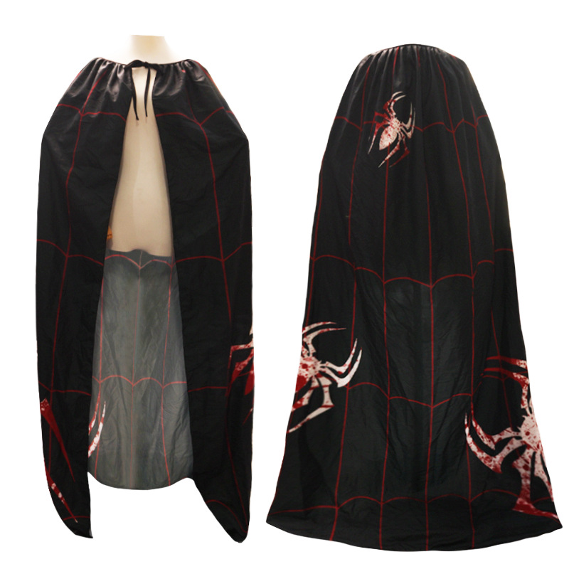 Halloween nueva capa capa de cosplay vestido de brujo de la muerte capa impresa digital sensación de terror hombro