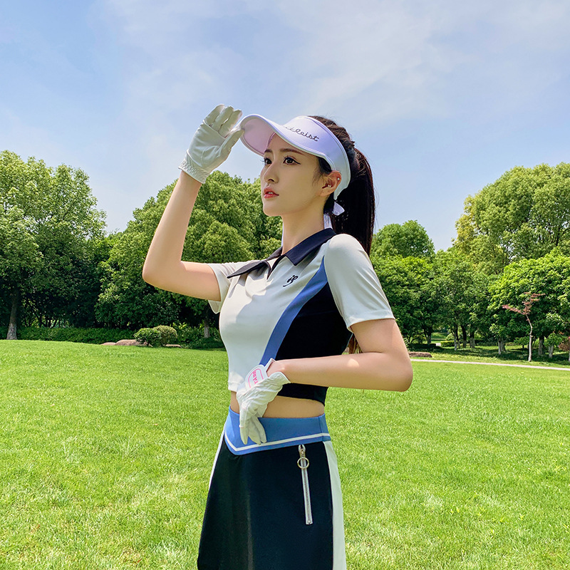 Tashi Golf Women's Suit Quick-Drying T-Shirt Sports Short-Sleeved Polo Shirt Niche Fashion Anti-Exposure Short Skirt