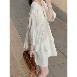 春夏气质法式正式场合白色连衣裙2023女新款小个子裙子质感高级感