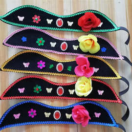 演出道具老婆婆发箍媒婆头套老太太头套帽子发箍秧歌丑婆头饰