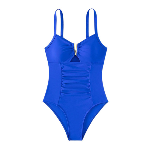 2025 European and American Figure-Slimming, Modest One-Piece Swimsuit for Women—Elegant Design, Perfect for Hot Springs Bikinis