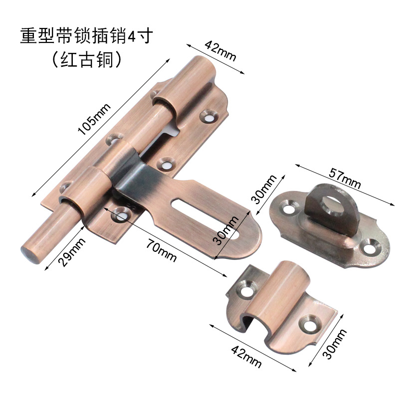 Sukop, perno de acero inoxidable, hebilla de puerta, hebilla de puerta, hebilla de puerta antirrobo, cerradura de puerta corredera, hebilla de puerta izquierda y derecha, puerta de protección