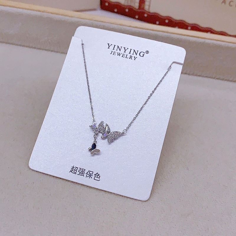 더블 나비 펜던트