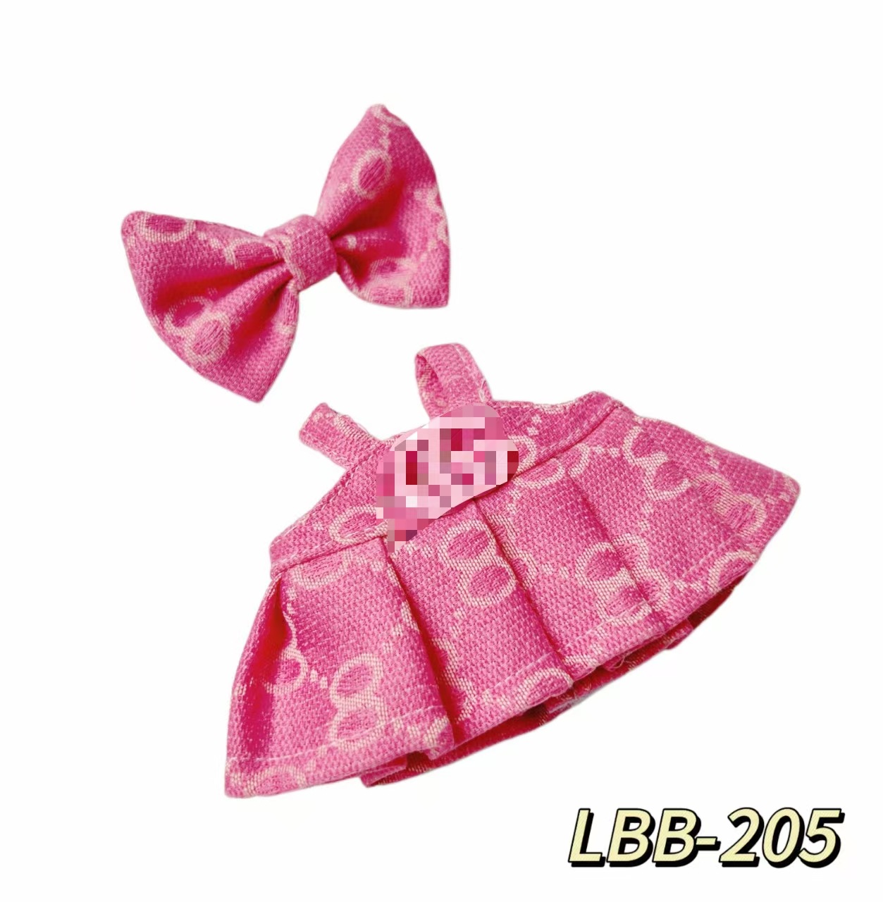 17 cm LABUBU una y dos generaciones de muñecas de polilla universal caja ciega fiesta pequeña falda de viento serie de accesorios de ropa de bebé