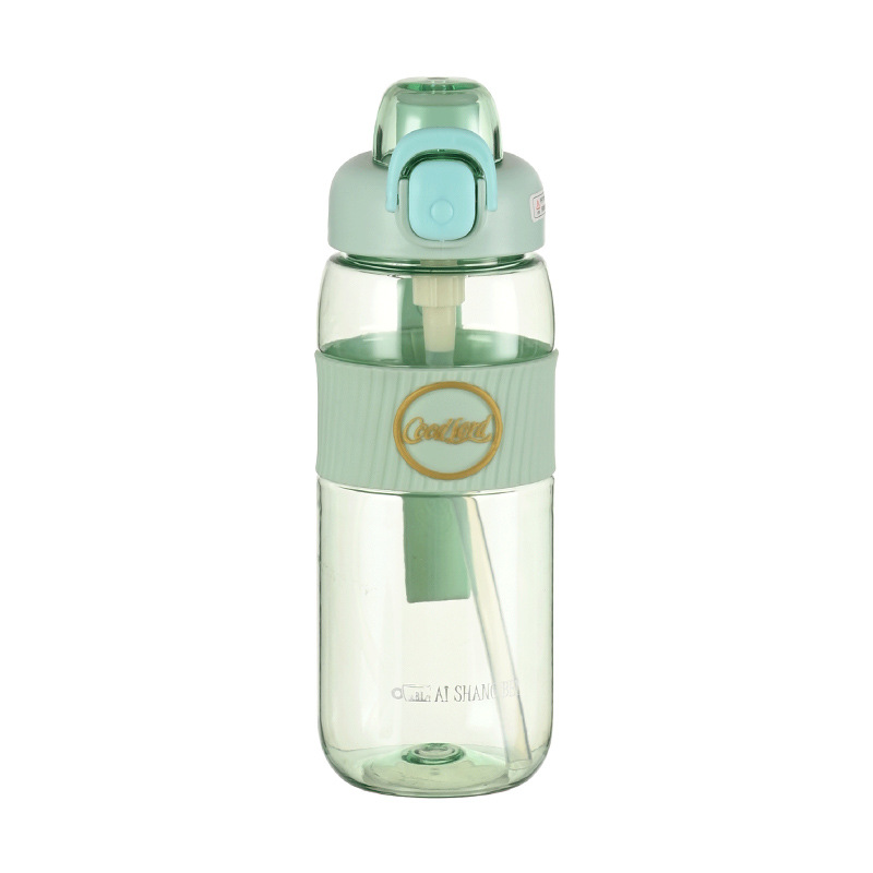 Taza de agua de alto valor facial, taza de paja antideslizante portátil para hombres y mujeres, taza de mano resistente a altas temperaturas, taza de plástico para estudiantes de clase