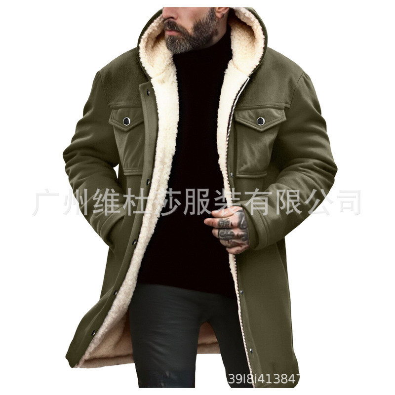 European and American 2025 Autumn and Winter Men's Jackets Cross-Border Suede Color-Blocked Jackets Amazon Multi-Pocket Zip-Up Coats in Stock European and American 2025 Autumn and Winter Men's Jackets Cross-Border Suede Color-Blocked Jackets Amazon Multi-Pocket Zip-Up Coats in Stock