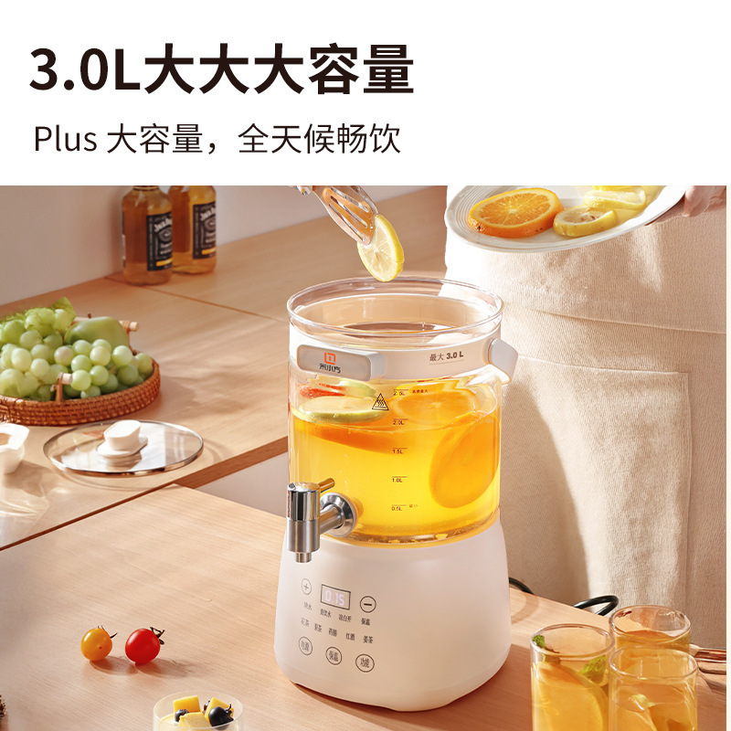 煮茶壶养生壶纯玻璃茶水分离茶壶多功能水龙头烧水壶大容量花茶壶|undefined