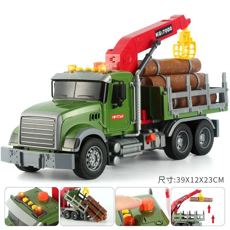 Coche de juguete para niños grandes al por mayor vehículo de ingeniería excavadora camión de bomberos puede rociar agua sonido y luz contar historias Coche