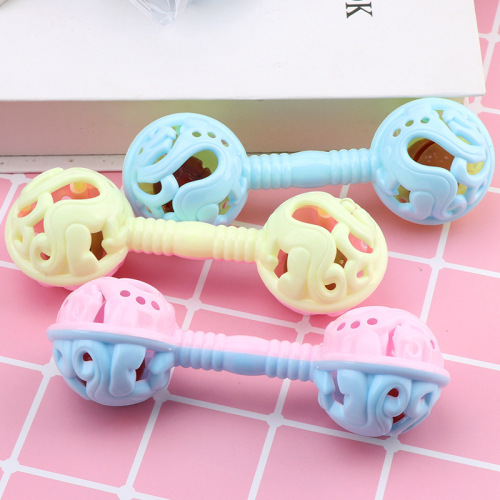 Double-headed hand rattle to soothe hands, double-headed rattle toy, baby rattle toy, rattle, baby hand-held bell