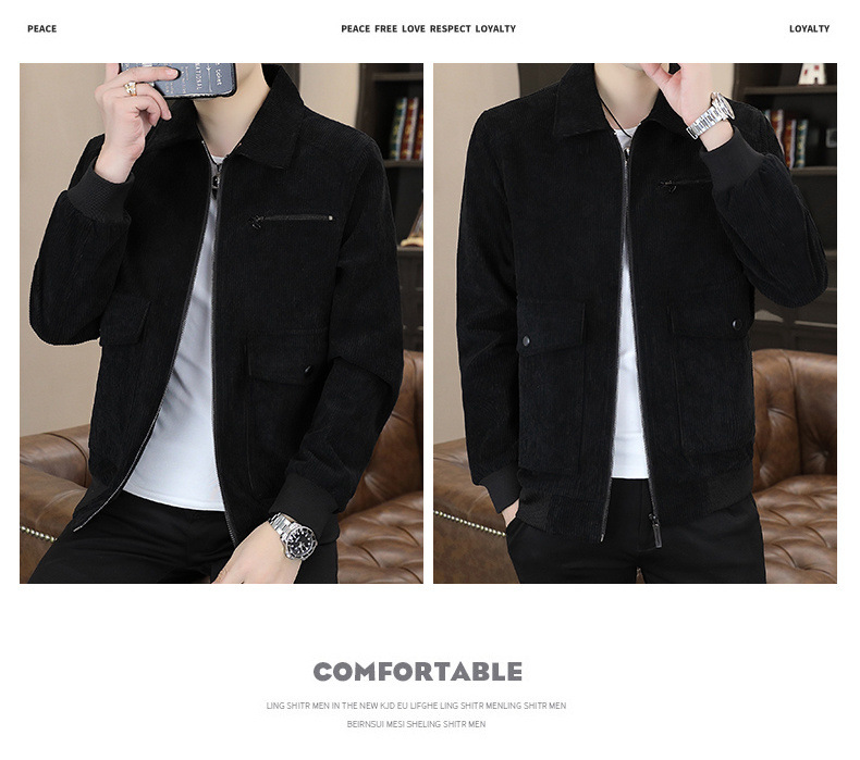 Men's Casual Jacket in Black