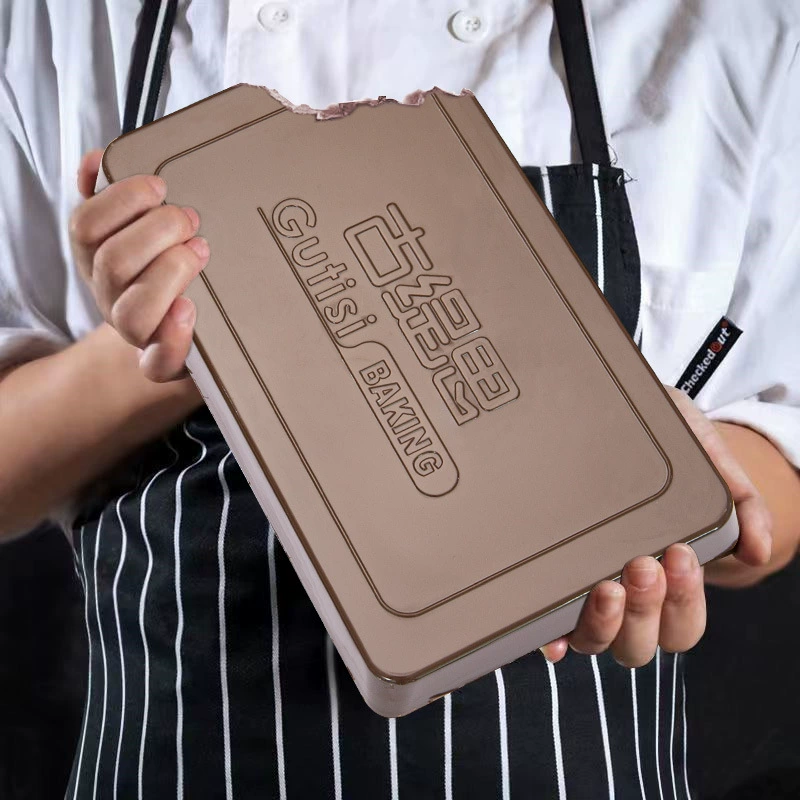 Gutisi 78% чистое масло какао шоколадный кирпич 1 кг черно-белая выпечка большая тарелка торт DIY специальное сырье