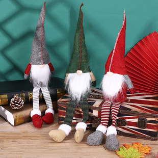 Christmas decorations long legs faceless doll doll European and American style old man pendant gift window doll ornaments