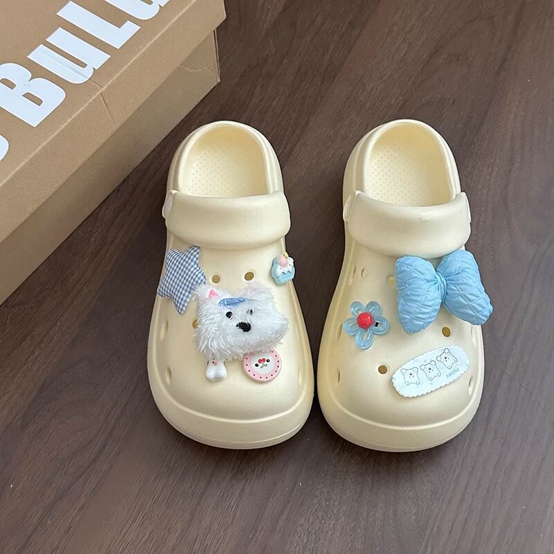 2026 New Model Women's Clogs for Summer, Non-Slip Thick-Soled Height-Increasing Cute Cartoon Closed-Toe Beach Sandals 2026 New Model Women's Clogs for Summer, Non-Slip Thick-Soled Height-Increasing Cute Cartoon Closed-Toe Beach Sandals