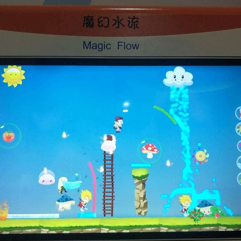 丰富学前教育环境幼儿直接感知实际操作智力开发触摸屏魔幻水流