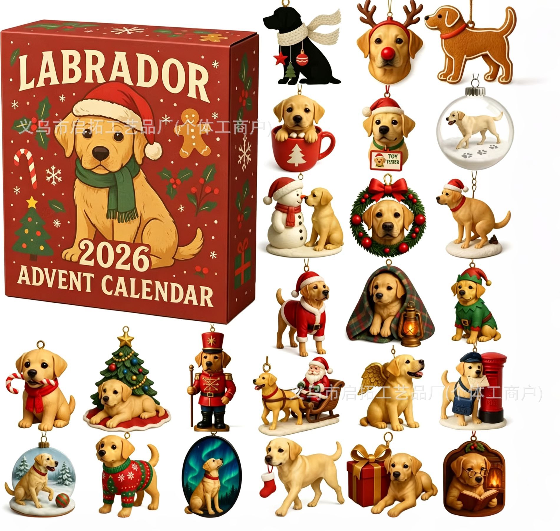 Calendario de Adviento Navideño de Cajas Sorpresa de Acrílico, Interactivo, para Navidad y Fiestas
