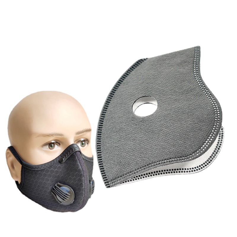 骑行口罩过滤片防尘面罩过滤内胆PM2.5家用活性炭过滤片现货