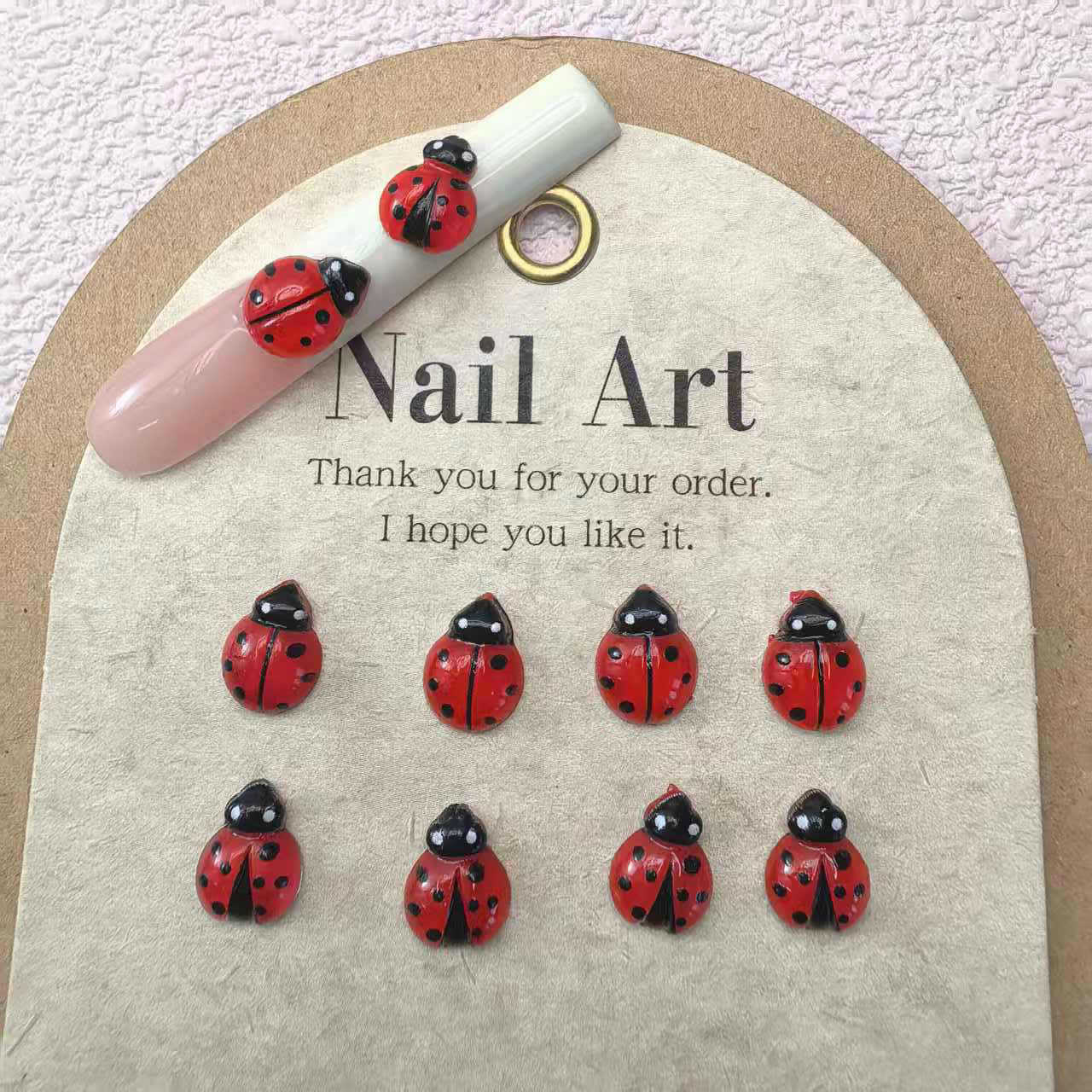 仿真七星瓢虫树脂饰品配件文具玩具服饰工艺品小配饰_03.jp