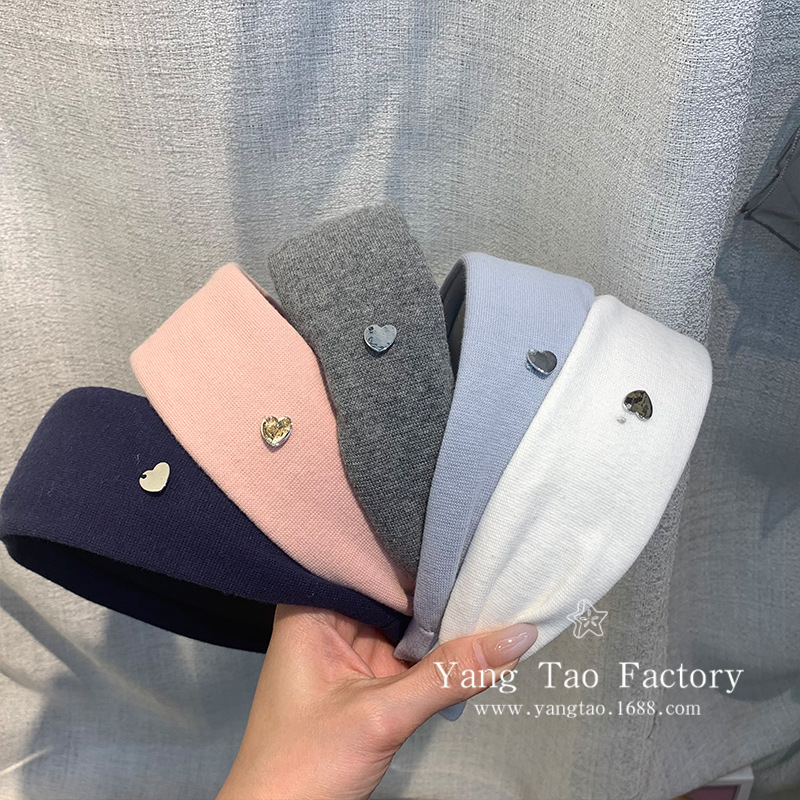 2025 nuevo estilo americano retro novia niña color sólido serie ensanchada diadema superior de cráneo alto que muestra la cara pequeña diadema accesorios para el cabello