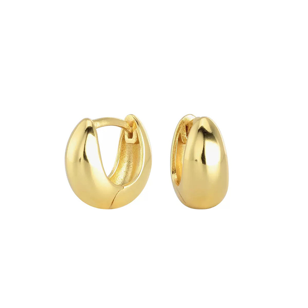 Pendientes geométricos en forma de U de moda europea y americana Pendientes de temperamento de moda pequeños y simples Pendientes de todo fósforo de lujo ligero y de alta gama Mujeres