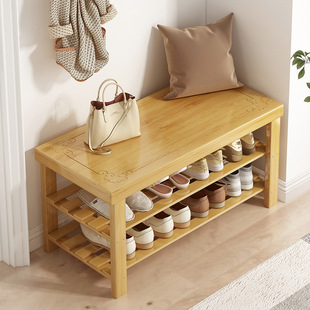 Shoe Rack Integrated Shoe Changing Stool for Home Entrance and Corridor Can Sit on Simple Multi-Layer Rental Room with Entry Storage Shoe Stool