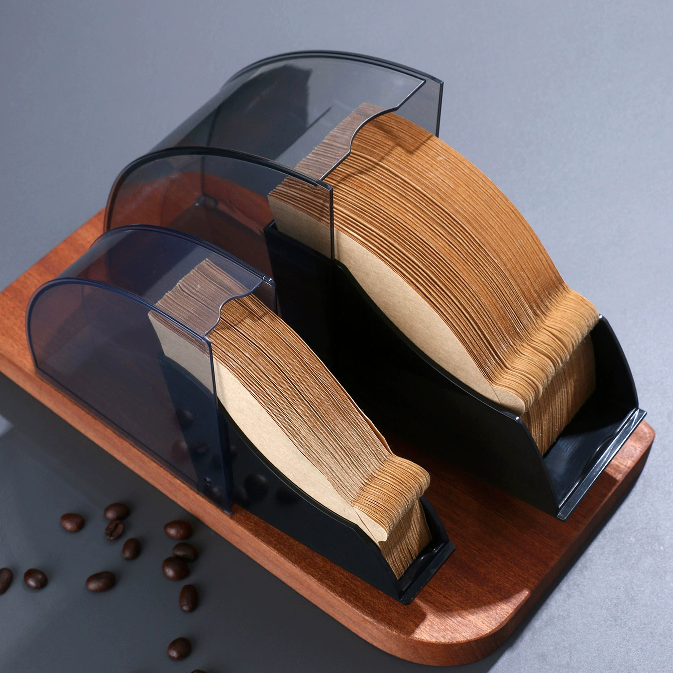 Кофейный фильтр бумажная коробка V02 веерообразная коническая бумажная коробка для хранения бумаги ручной промывки кофе пылезащитная пластиковая коробка